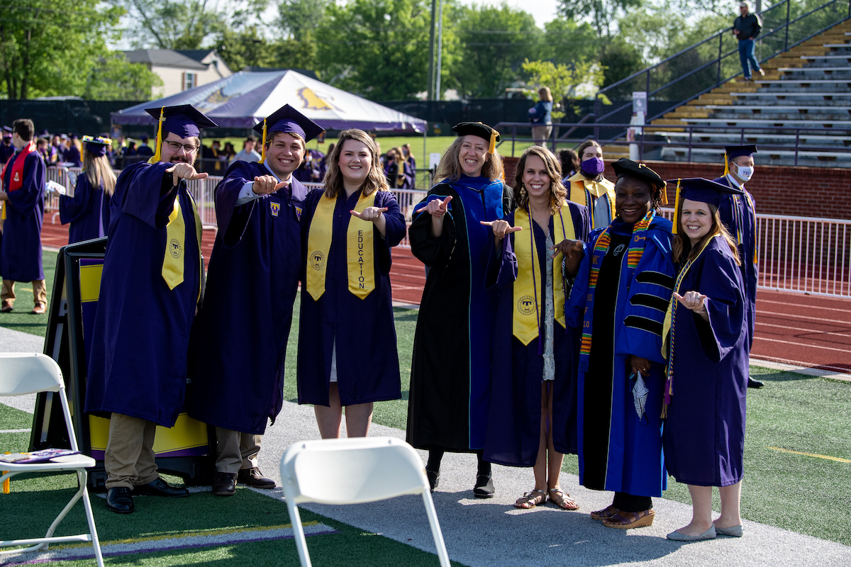 On a picturesque day in the Upper Cumberland, more than 1,330 degrees were confirmed during commencement ceremonies in an outdoor celebration at Tucker Stadium.