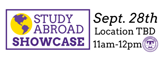 Study Abroad Showcase Sept. 28th