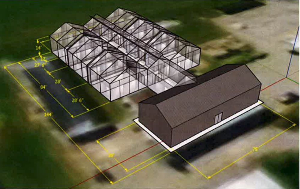 Greenhouse Complex 3D Rendor