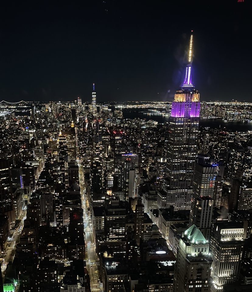 On our final night in NYC, the Empire State Building was lit up purple and yellow - sending off Tennessee Tech from a wonderful visit to the city!