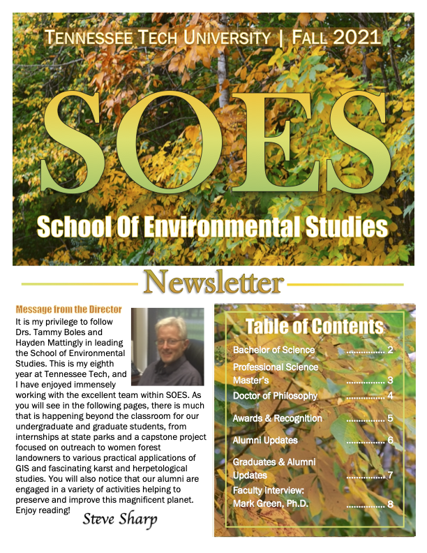 SOES Fall 2021 Newsletter