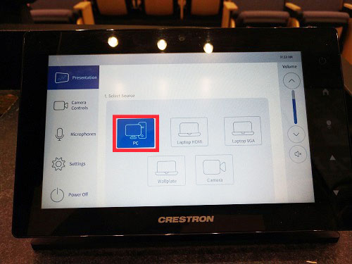 Classroom touch panel - PC