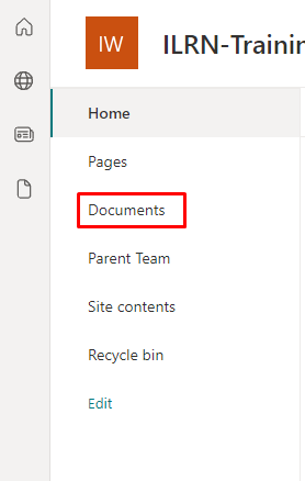 Select the Documents link