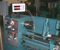 Lathe in the machining lab