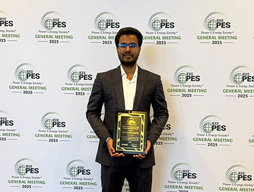 Md. Ebrahim Khalil with award