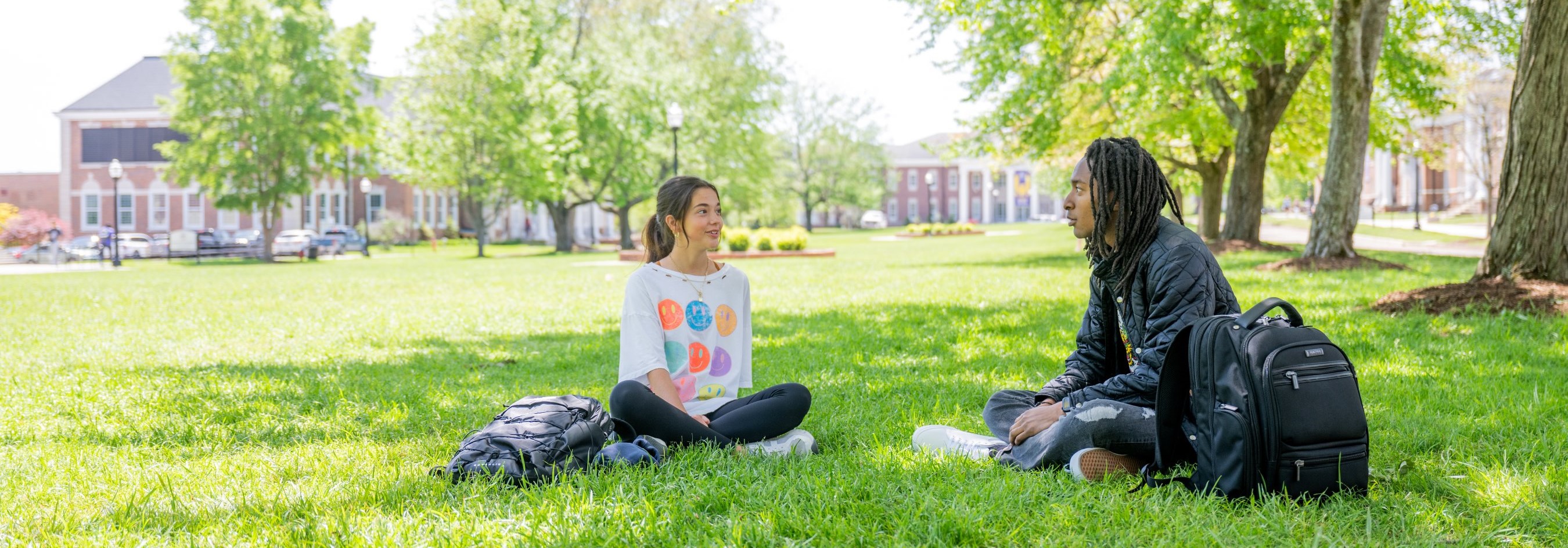 Students on Tech's campus