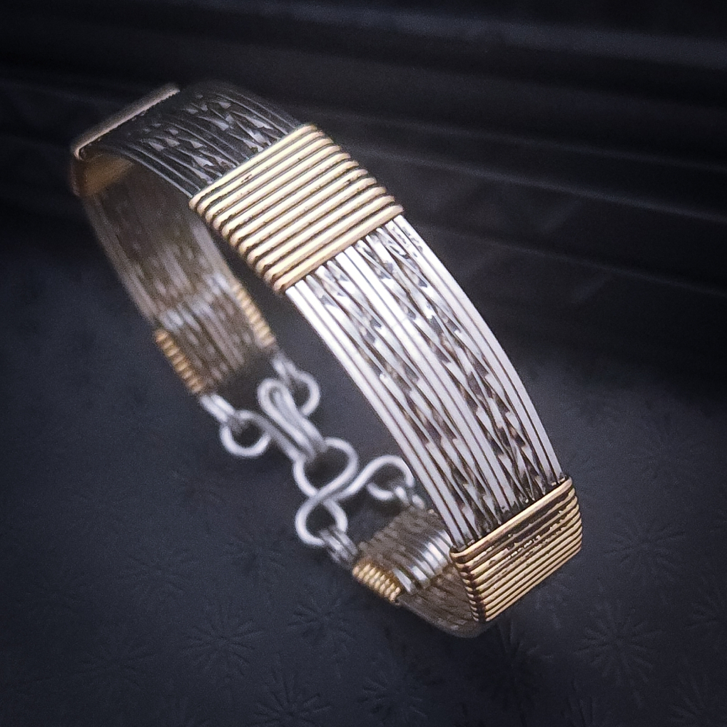 Intricate metal bracelet