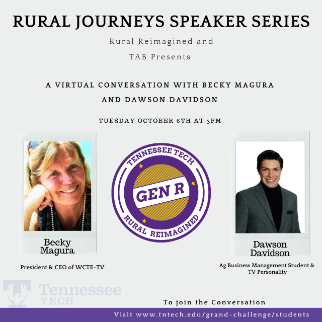 Rural Journeys Speaker Series - Oct. 6 promo