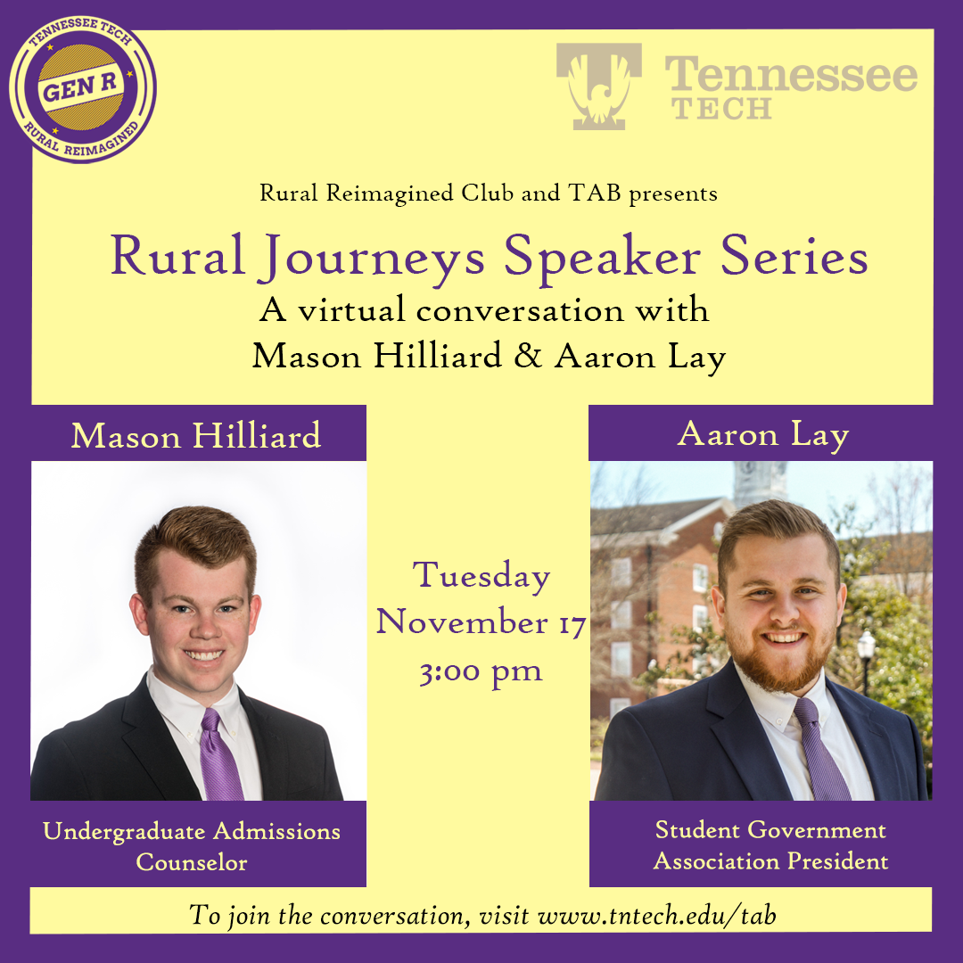 Rural Journeys Speaker Series - Nov. 17