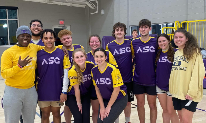 honors students at an intramurals event