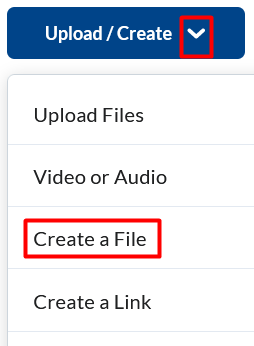 Create the file