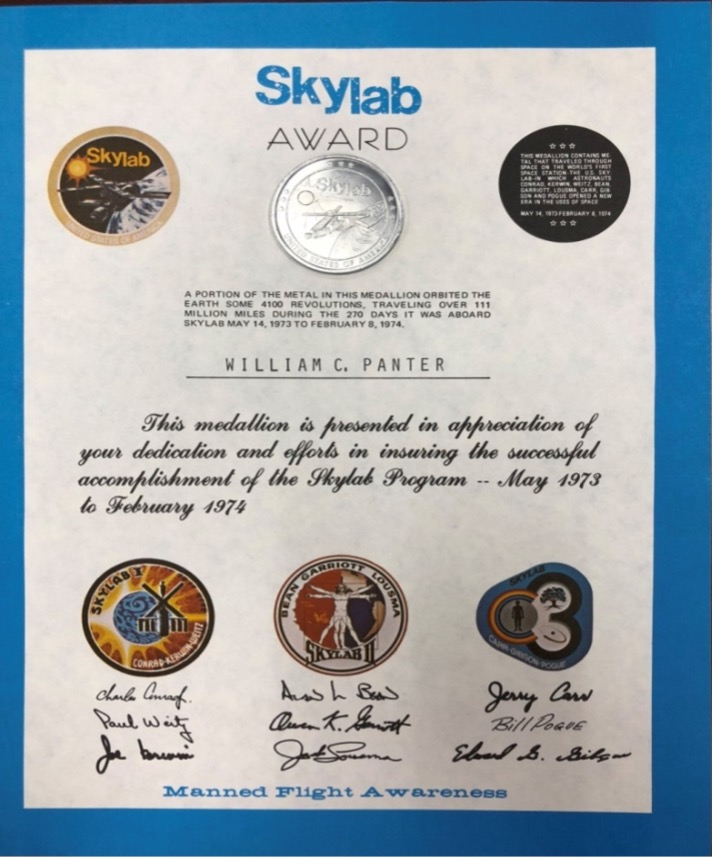 Skylab Appreciation Certificate
