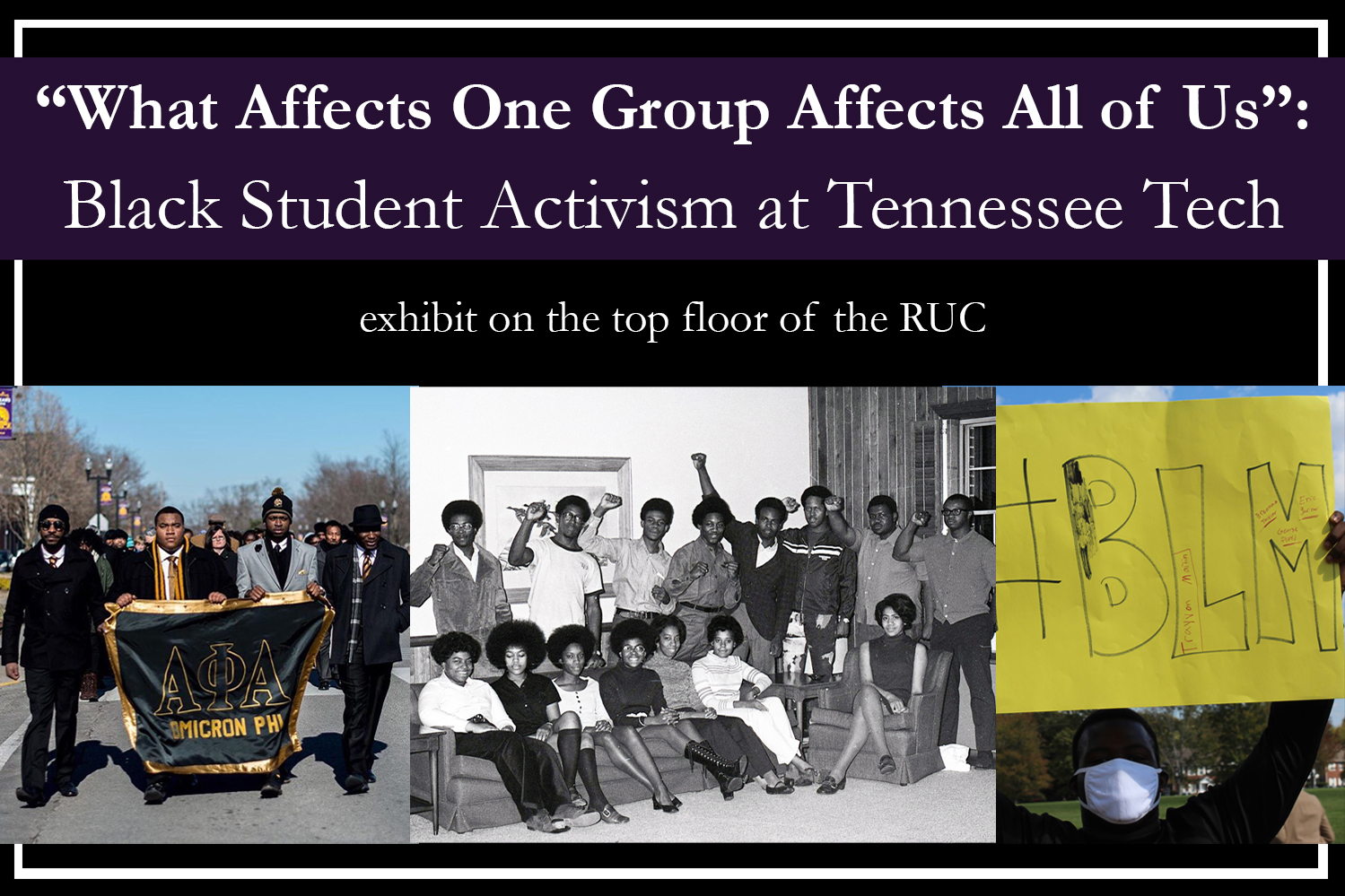 Black Student Activisim at Tennessee Tech flyer