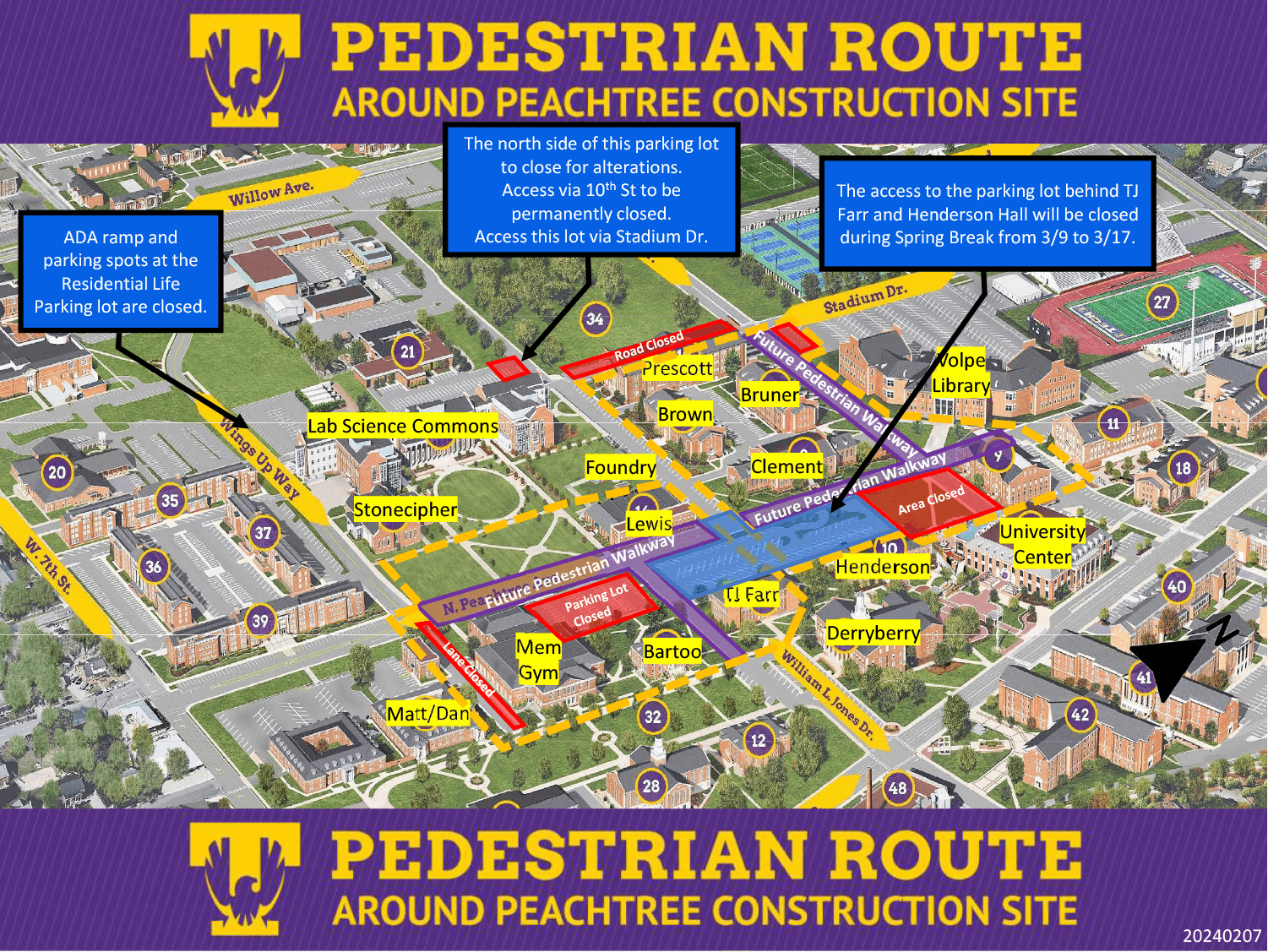 Peachtree Construction Map