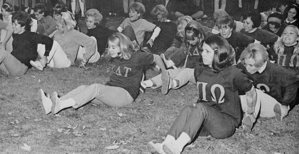 Many social clubs that operated “underground” for years formed charters with national fraternities and sororities and by 1969, seven fraternities and six sororities had acquired national recognition at Tennessee Tech.