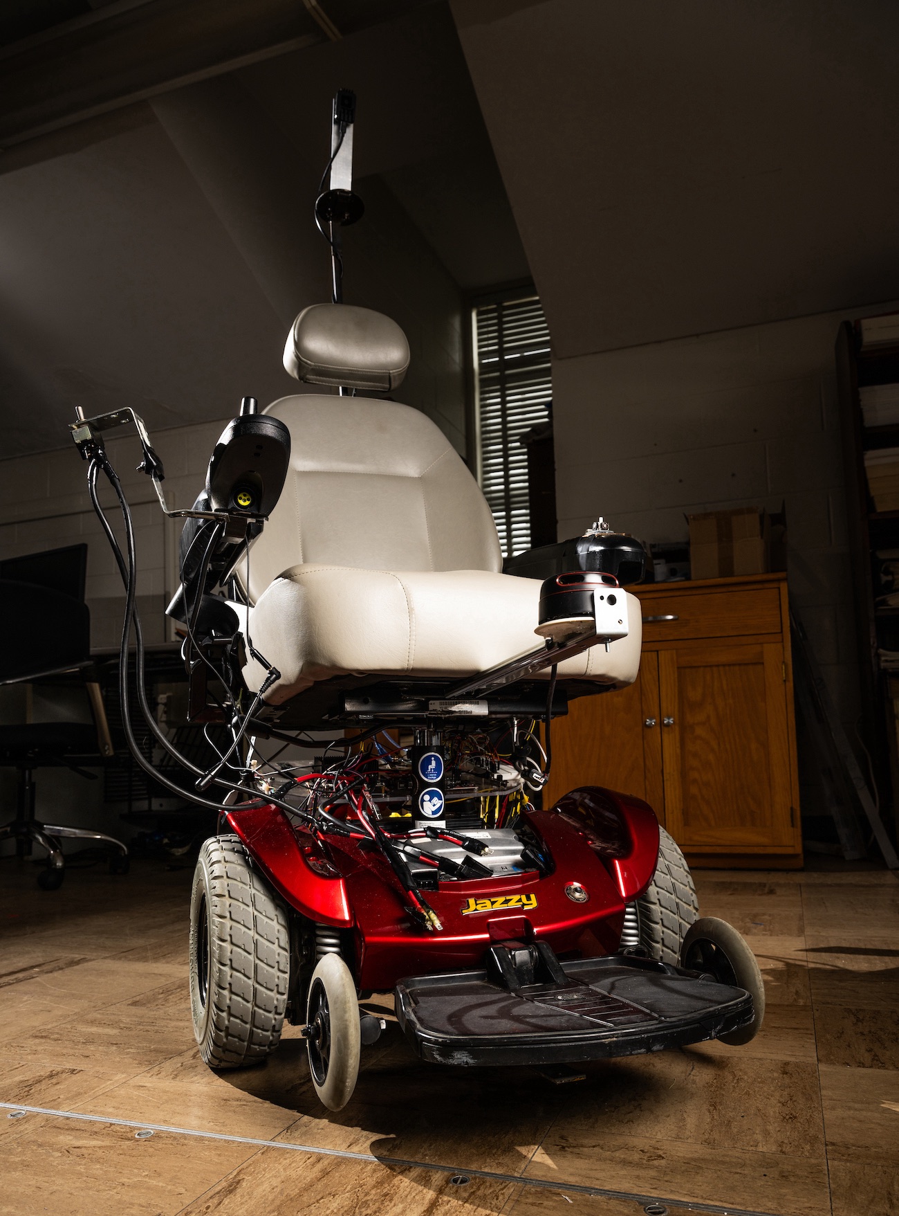 Brady's autonomous wheelchair prototype. 