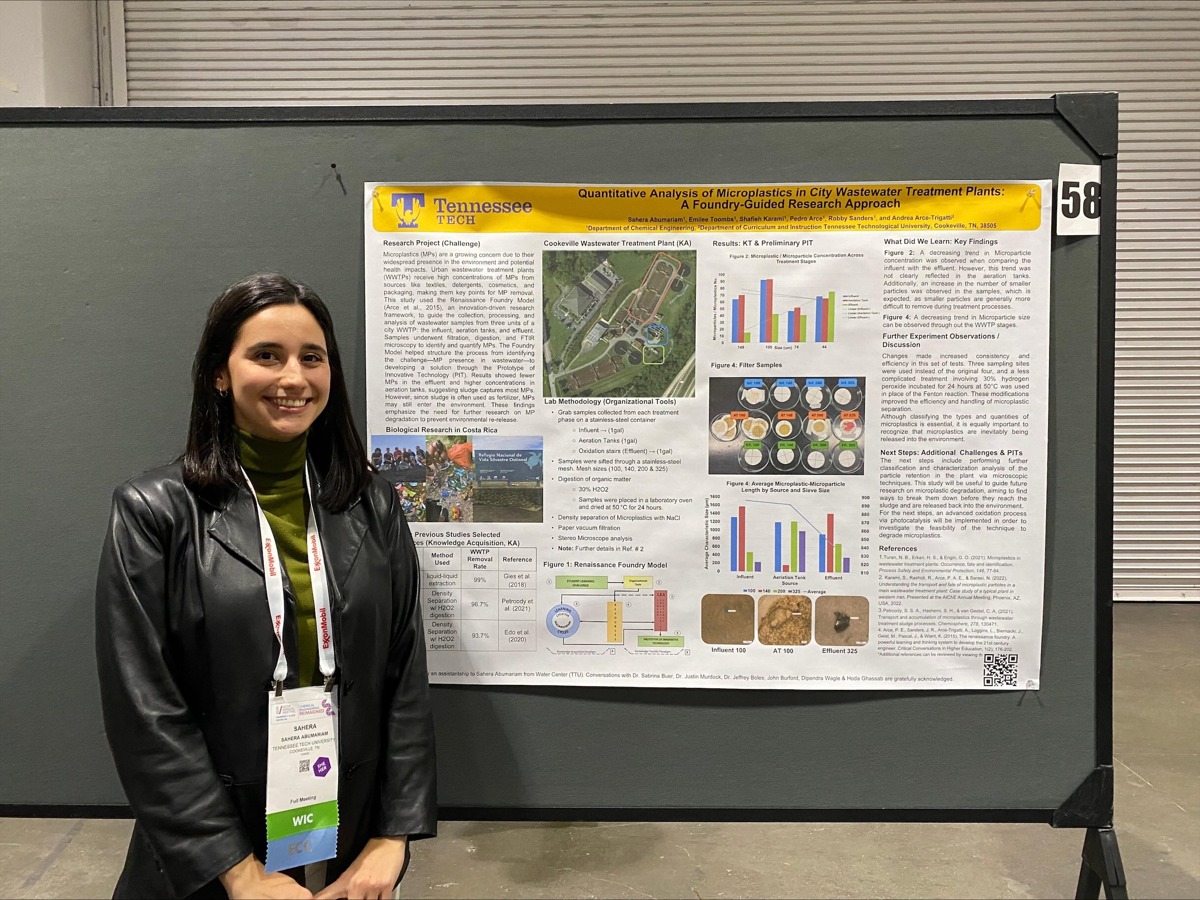 Sahera Abumariam with research poster