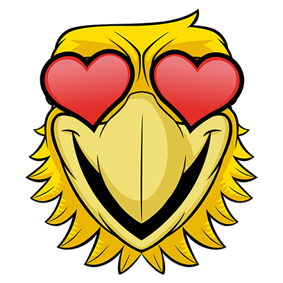 Awesome Eagle heart eyes
