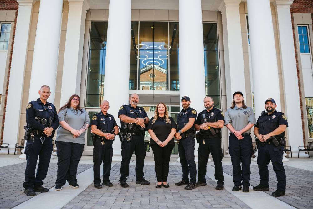 Photo of members of University Police Department