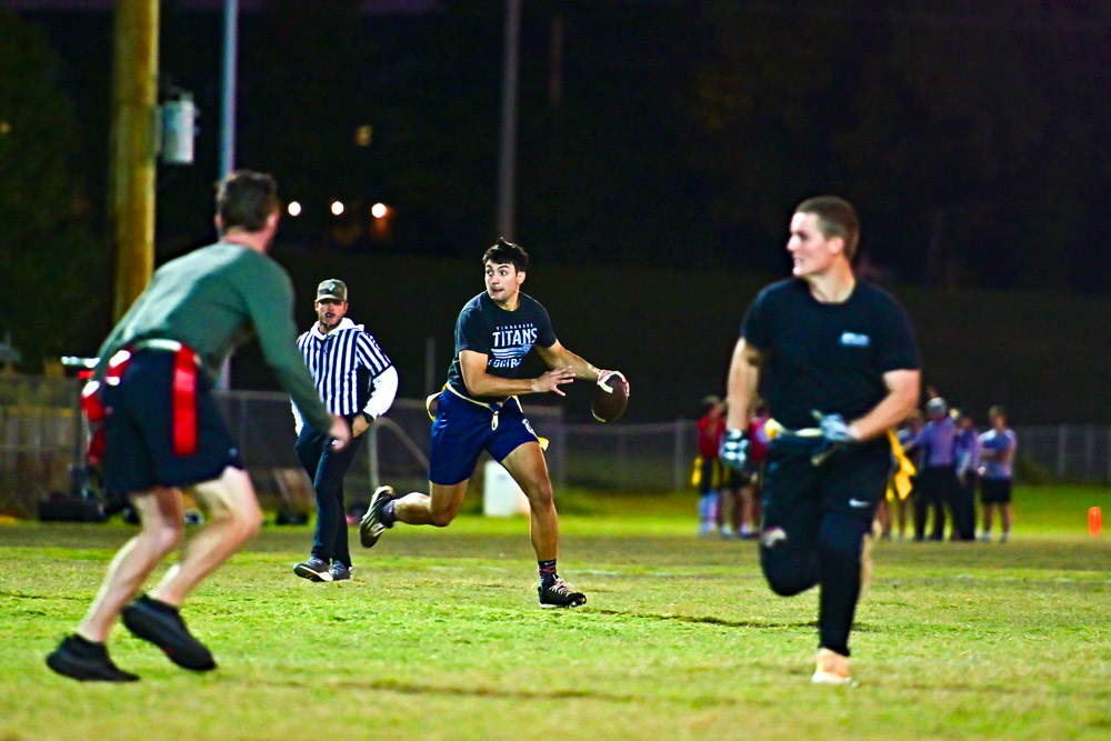 Students playing intramural sports