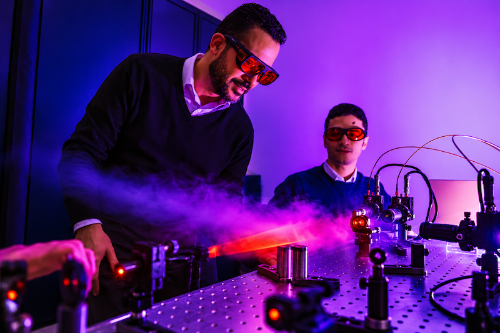 Researchers use a laser for quantum entanglement distribution