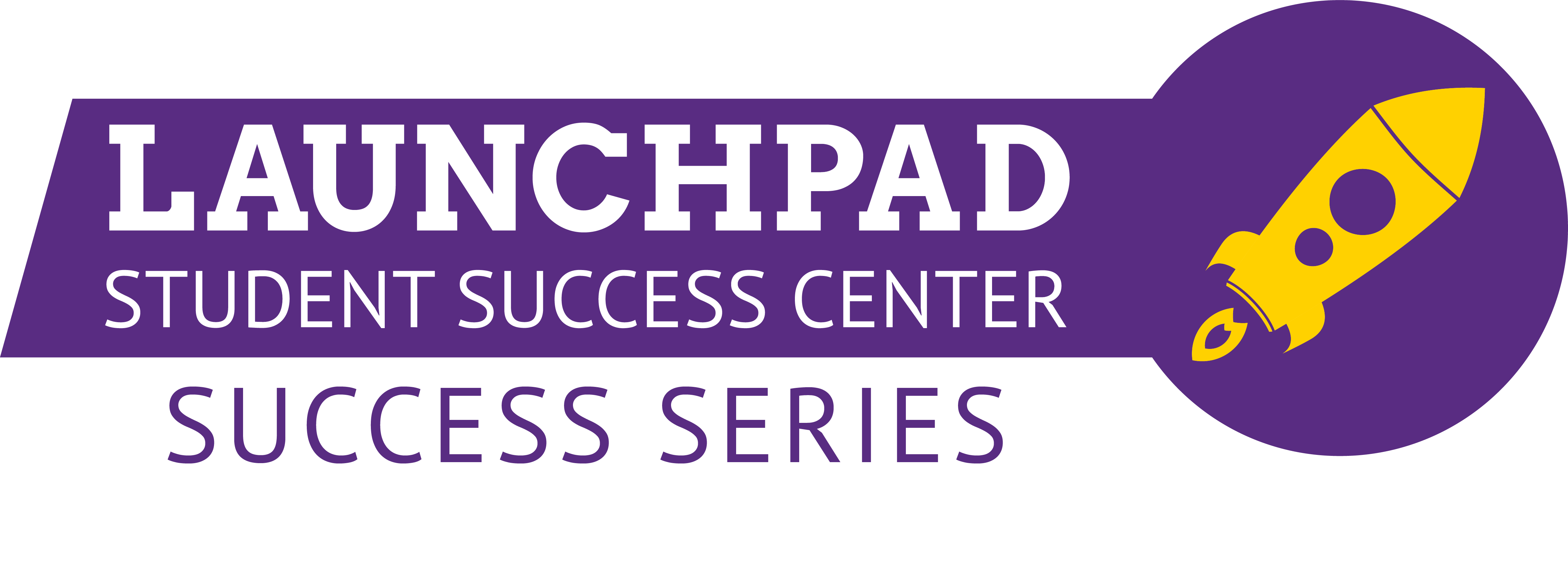 Image of the Launchpad Student Success Center success series logo with rocket.