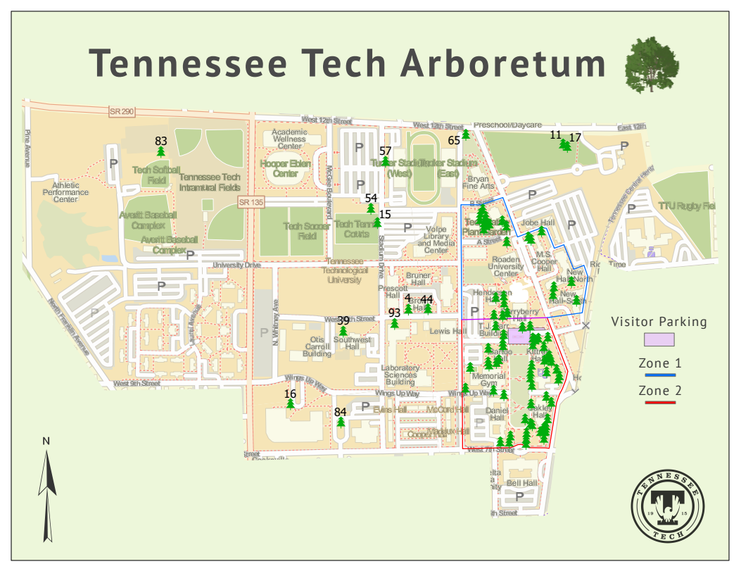 Arboretum Map Overview