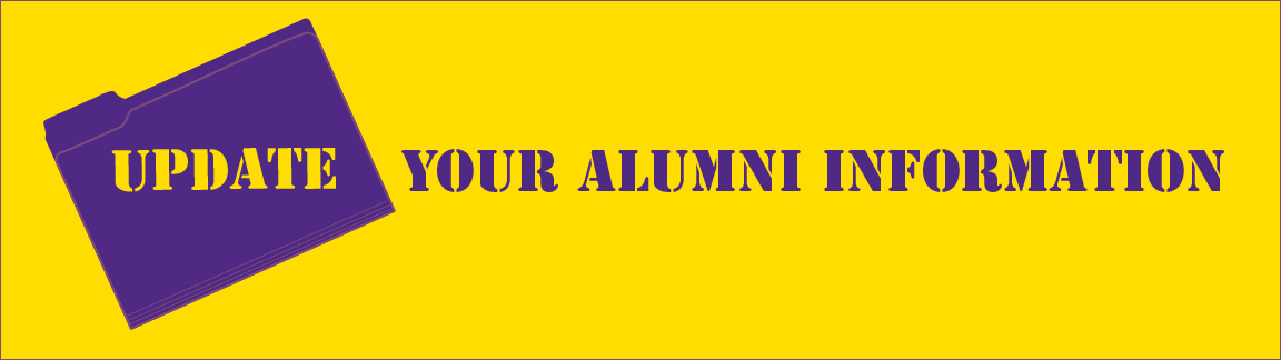 Update your alumni information graphic