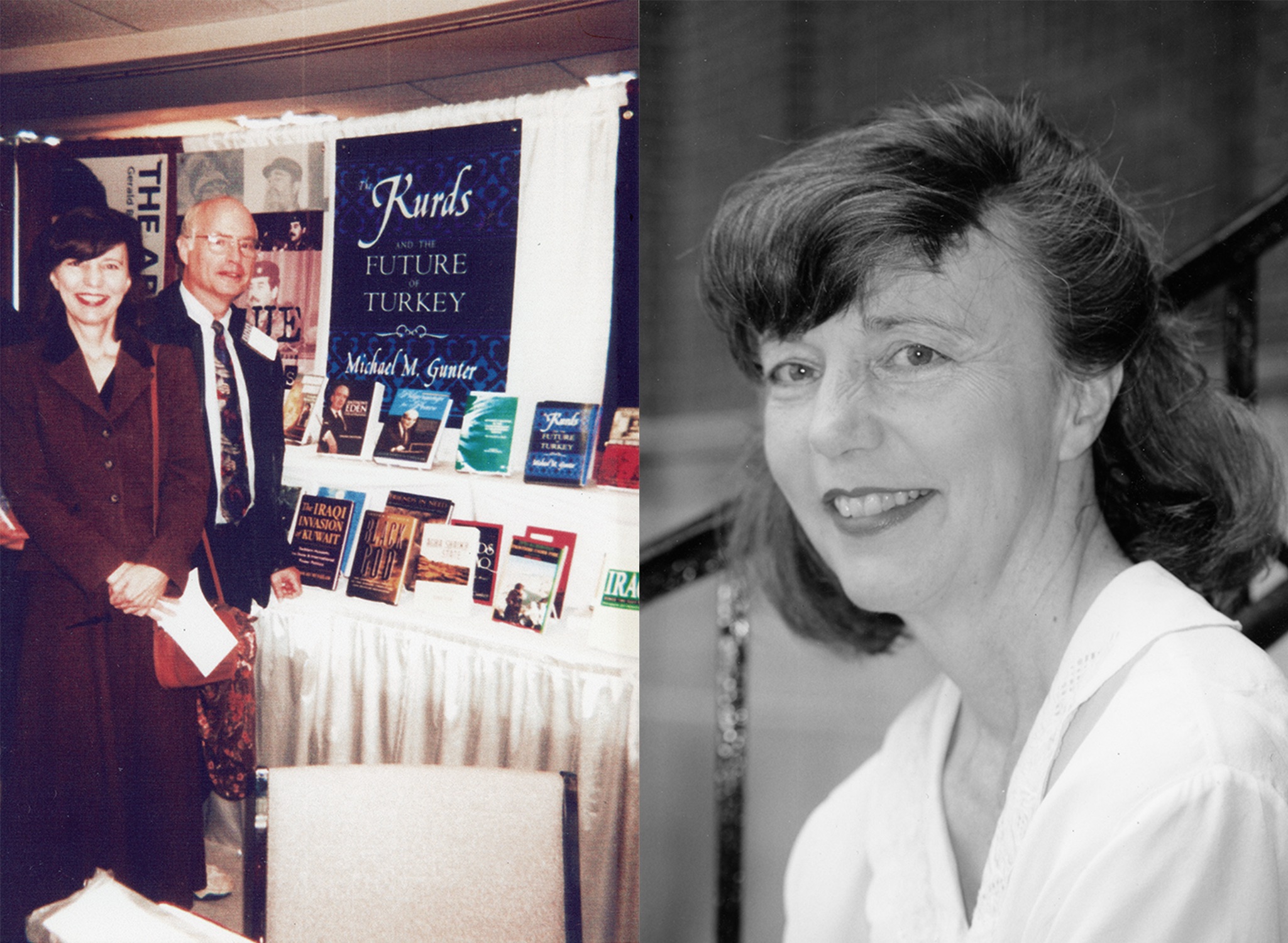 Michael and Judy Gunter at a book signing; Judy Gunter portrait
