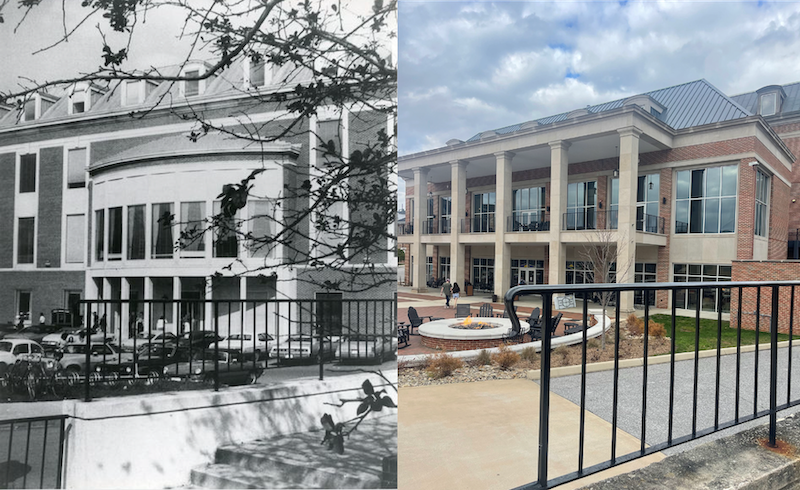 The university center then and now