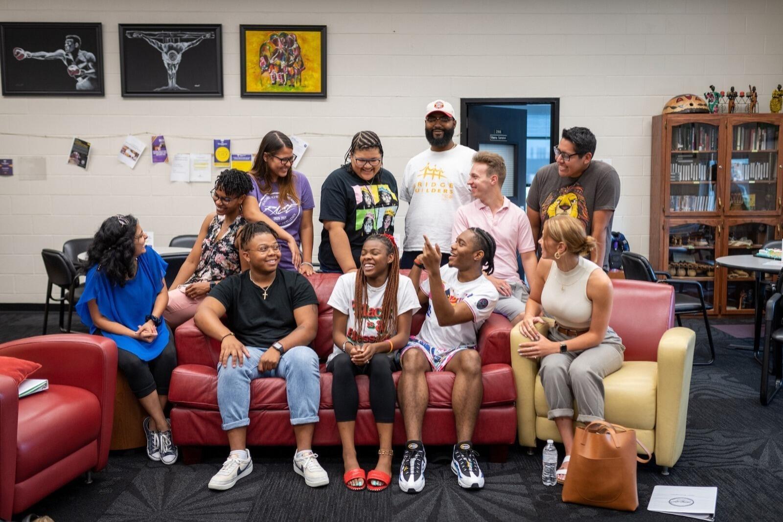 Students in the Black Cultural Center