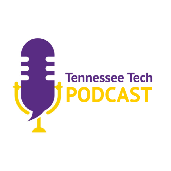 A graphic of a mic - Tennessee Tech Podcast