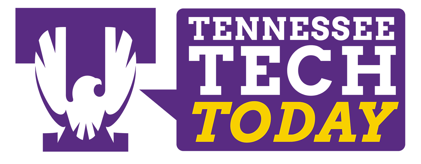 The t-eagle and a callout graphic that reads "Tennessee Tech Today"