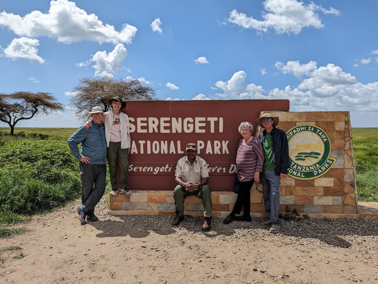 Travelers at Serengeti National Park